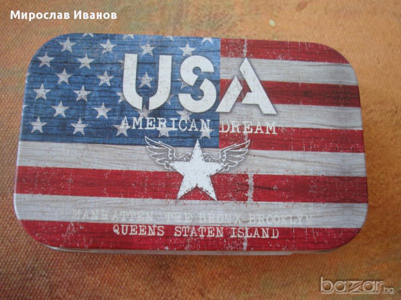метална кутия Америка, снимка 1
