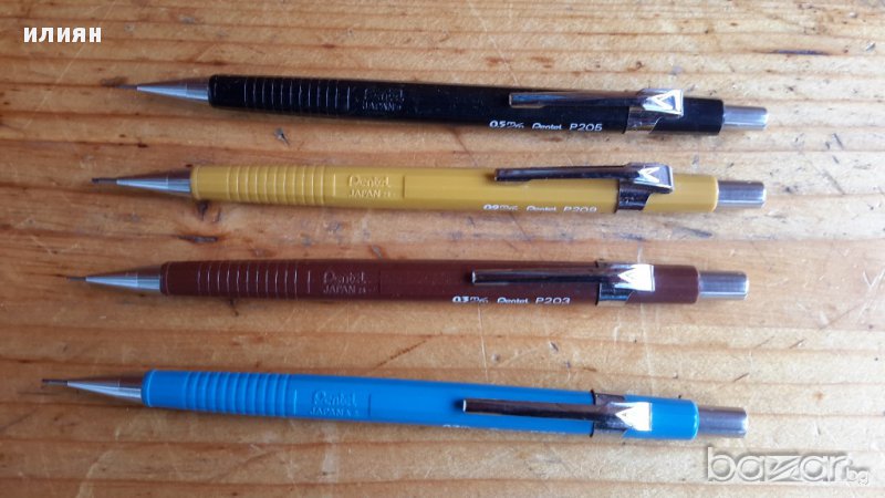 Японски моливи Пентел 0.3 0.5 0.7 0,9мм Добро състояние , снимка 1