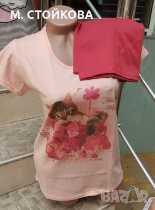 ЛИКВИДАЦИЯ! ПОСЛЕДНИ БРОЙКИ! Дамска памучна пижама с котенца, снимка 1