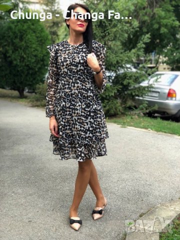 Рокля принт, снимка 2 - Рокли - 22697201