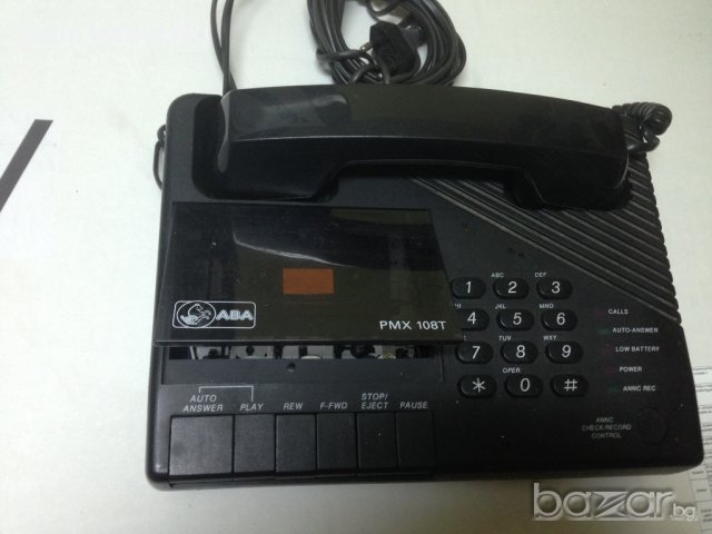 Телефон със секретар/касетка/, снимка 3 - Стационарни телефони и факсове - 21044242