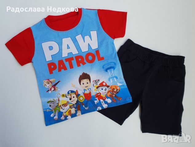 Летен комплект Paw Patrol - 92,104 и 110 см