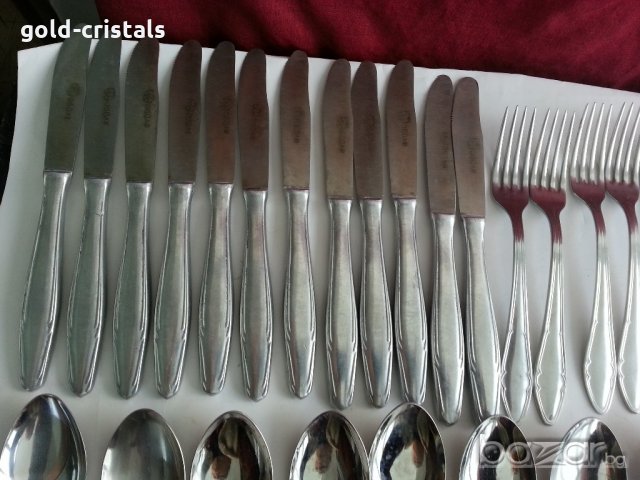 ретро български прибори за хранене  Петко Денев , снимка 2 - Антикварни и старинни предмети - 20552412