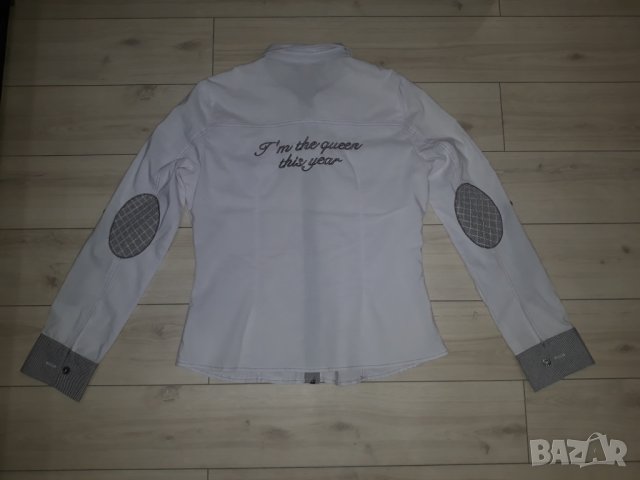 Дамска бяла риза с дълъг ръкав марка Uz-Sa Fashion, снимка 2 - Ризи - 23842171