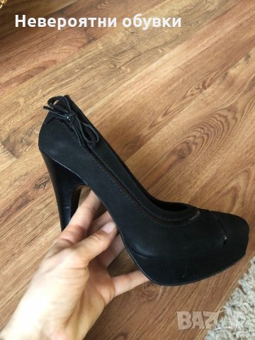 Черни класически обувки, снимка 3 - Дамски обувки на ток - 24581460