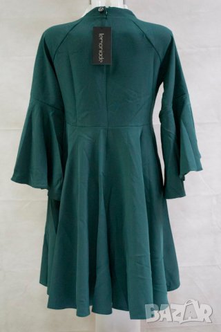 Зелена силно клоширана рокля марка Lemoniade - L, снимка 4 - Рокли - 23773324