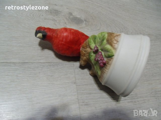 № 2427 стара музикална фигура / статуетка  - механично навиваща се латерна  - височина 17 см , диаме, снимка 4 - Други ценни предмети - 23557369