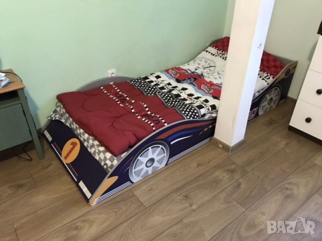 детско легло кола, снимка 1 - Мебели за детската стая - 24021874