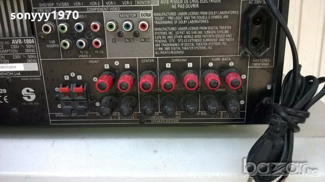 denon avr-1804 receiver-внос швеицария, снимка 9 - Ресийвъри, усилватели, смесителни пултове - 18178960