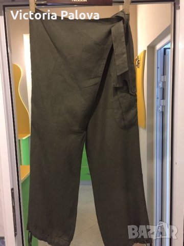 Ултра модерен ленен панталон LUSSILE, снимка 3 - Панталони - 25529359