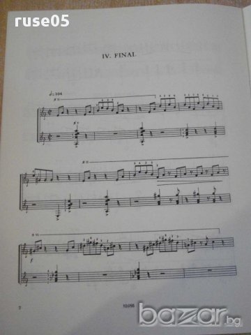 Книга"MUSICA INCIDENTAL CAMPESINA-DOS GUITARRAS-BROUWER"9стр, снимка 5 - Специализирана литература - 15847248