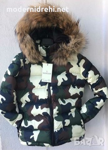 Дамско камуфлажно яке с лисица Moncler, снимка 1 - Якета - 23359380