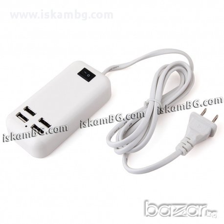 3А 15W 4-Port USB зарядно на 220V - код 15W 4-Port, снимка 5 - Калъфи, кейсове - 13703592