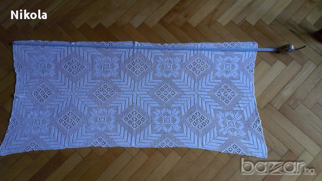Покривка за маса или каре плетено на една кука, снимка 5 - Покривки за маси - 17750003