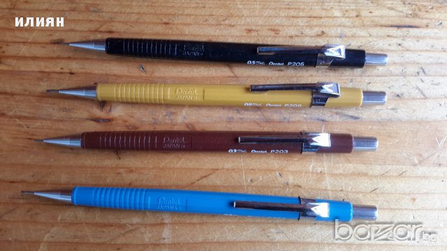 Японски моливи Пентел 0.3 0.5 0.7 0,9мм Добро състояние 