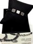 Мъжки/дамски луксозни гривни от 925 сребърни плочки със черни/ бели цирконий+ ПОДАРЪК, снимка 10