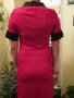 червена рокля от трико, снимка 2