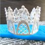 права корона дантела борд молд силиконова форма  за украса декорация фондан торта, снимка 2