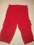 Червени панталонки Бенетон (beneton) - Летни, снимка 1 - Панталони и долнища за бебе - 11368651