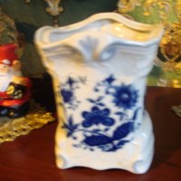    "Син лук "ваза порцелан, снимка 4 - Вази - 20309958
