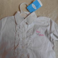 Бяла риза  LC Waikiki и блуза с потник , снимка 2 - Детски Блузи и туники - 21200655