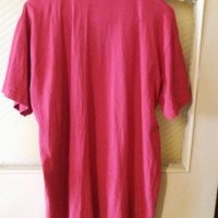 Мъж.тениска-"PRAGUE"-/памук+ликра/,цвят-червен. Закупена от Германия., снимка 2 - Тениски - 21859368