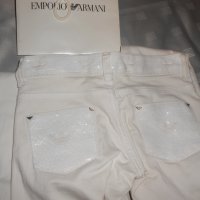 Бели дънки armani jeans, снимка 11 - Дънки - 18418330