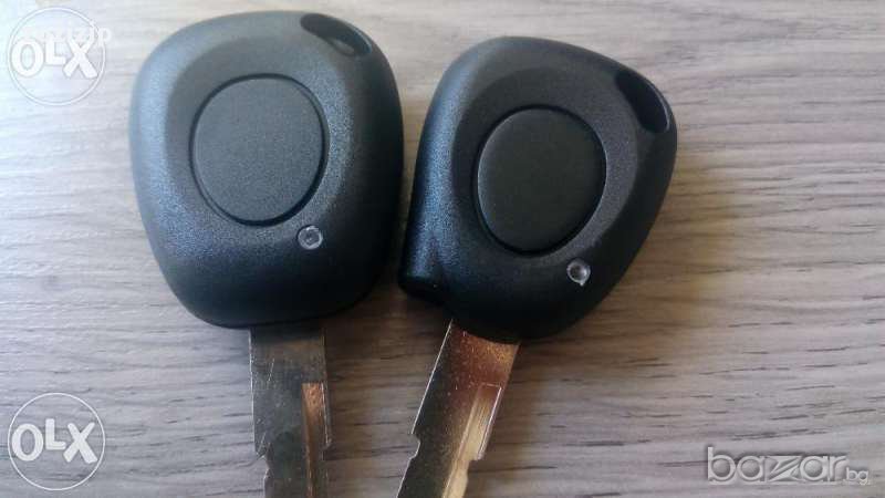 Ключ кутийка key за Рено Клио с 1 бутон , снимка 1
