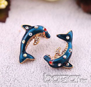 Обеци "Делфини" /С-21/, снимка 1