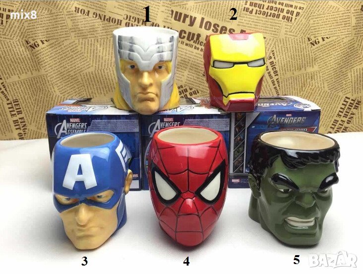 Уникална керамична чаша с дръжка - различни модели , снимка 1