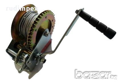 РЪЧНА ЛЕБЕДКА 544 кг / 1200LB с 10м стоманено въже | Rudimpex.com, снимка 1