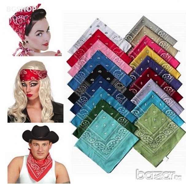 Бандана / Bandana Хип - хоп / Hip - hop 16 цвята, снимка 1