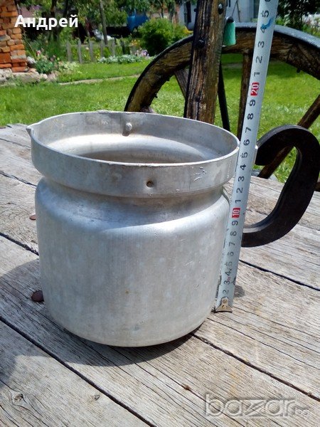 Старо алуминиево канче,кана, снимка 1