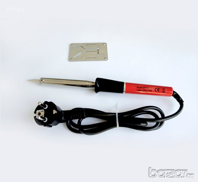 Поялник с права човка и нагревател 220V 50W, снимка 1