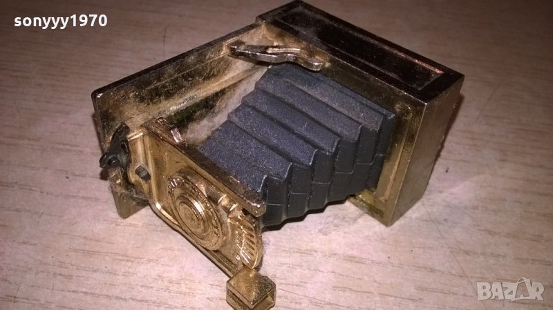 ретро фото-миниатюра-мед/месинг-острилка-внос швеицария, снимка 1