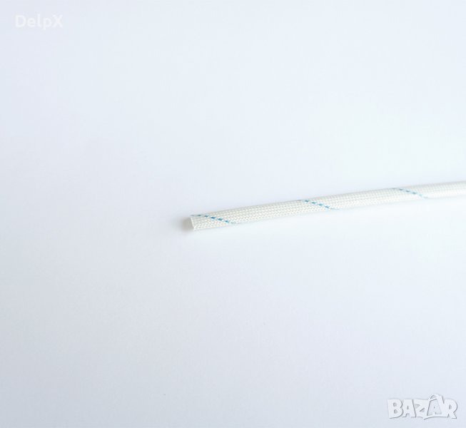 Високотемпературен шлаух до 200°C бял Ф4mm, снимка 1