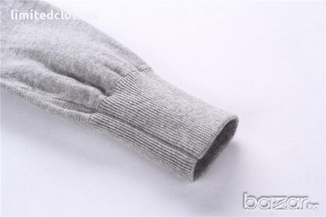 PHILIPP PLEIN GREY LEATHER SKULL Мъжка Жилетка тип Пуловер size M, снимка 12 - Пуловери - 9069376