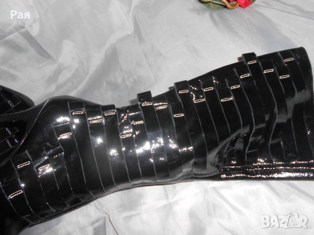 Елегантни ботуши лак и кожа на фирма Luichiny , снимка 7 - Дамски ботуши - 23847465