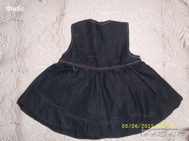 НОВ дънков сукман , снимка 2 - Панталони и долнища за бебе - 10991444