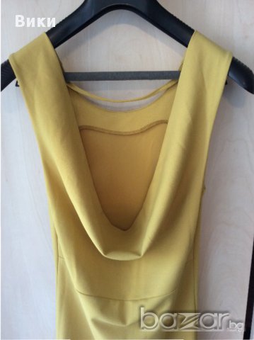 рокля цвят горчица , снимка 2 - Рокли - 15991865