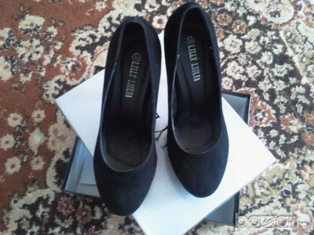 ВЕЛУРЕНИ ОБУВКИ, снимка 3 - Дамски обувки на ток - 5993696