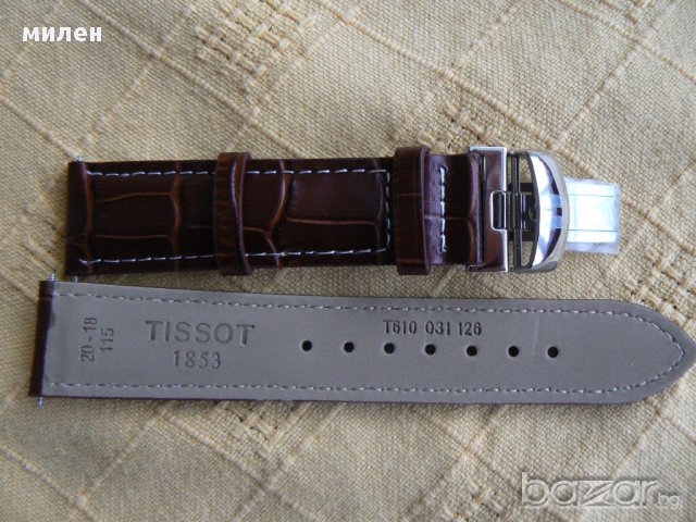 Кожени кафяви каишки Tissot 20мм., снимка 11 - Каишки за часовници - 14715563