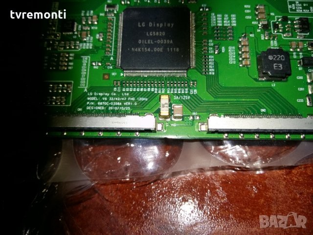 T-CONTROL BOARD 6870C-0358A VER1.0 V6 32/42/47 FHD 120Hz, снимка 2 - Части и Платки - 22261861