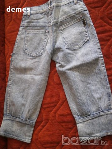 Дънков панталон 7/8 за момиче, нов, размер 3-4/години/ и 4-5/години/, снимка 3 - Детски панталони и дънки - 10726538