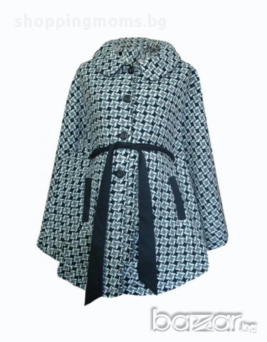 Пелерина за макси дами 092 сиво+черно , снимка 3 - Дрехи за бременни - 9447377