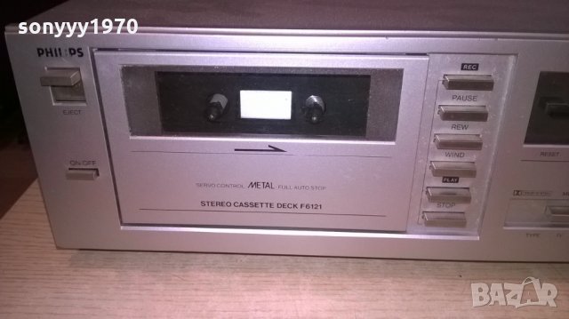 philips f612100-stereo deck-made in belgium-внос швеицария, снимка 8 - Декове - 22338056
