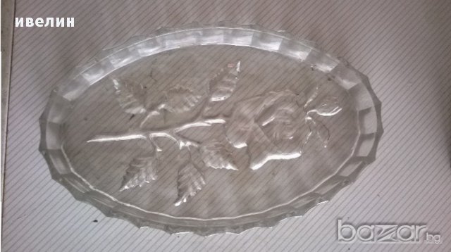 стъклена /кристална/ купа, снимка 1 - Антикварни и старинни предмети - 18265215