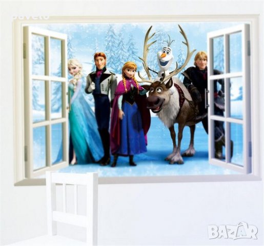 3D Стикери Замръзналото Кралство за стена,, снимка 1 - Декорация за дома - 24203441