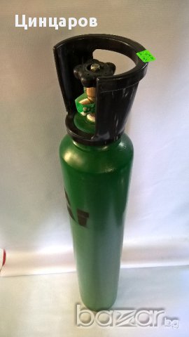 Аргонова газова бутилка с обем 10л.Бутилка заредена с Аргон 10л.Нова , снимка 3 - Други машини и части - 15504460
