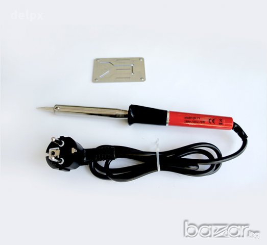 Поялник с права човка и нагревател 220V 50W, снимка 1